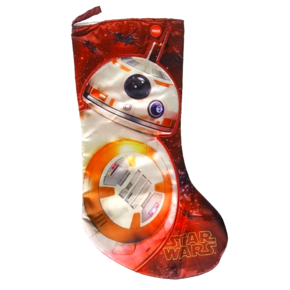 Kurt Adler 19 Inch Star Wars BB-8 Christmas Stocking with Sound
